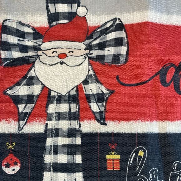 Red Christmas Pillow Covers 20x20 Set of 4 Santa Snowman Snowflake Farmhouse 176 - Picture 12 of 16